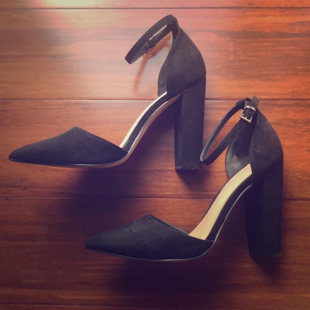 ASOS PENALTY Pointed High Heels - Black / US 6.5